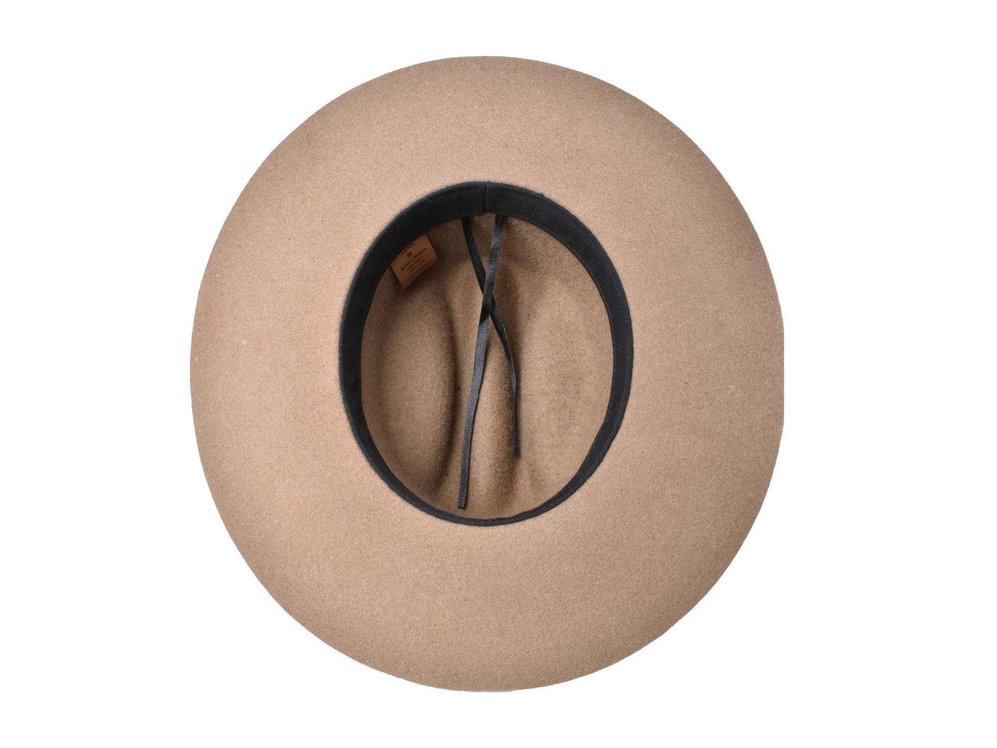 Wilder and Soul Wholesale Hats - Wholesale Fedora - Women's - The Quinn Cattlemen Wool Felt Hat - Khaki3
