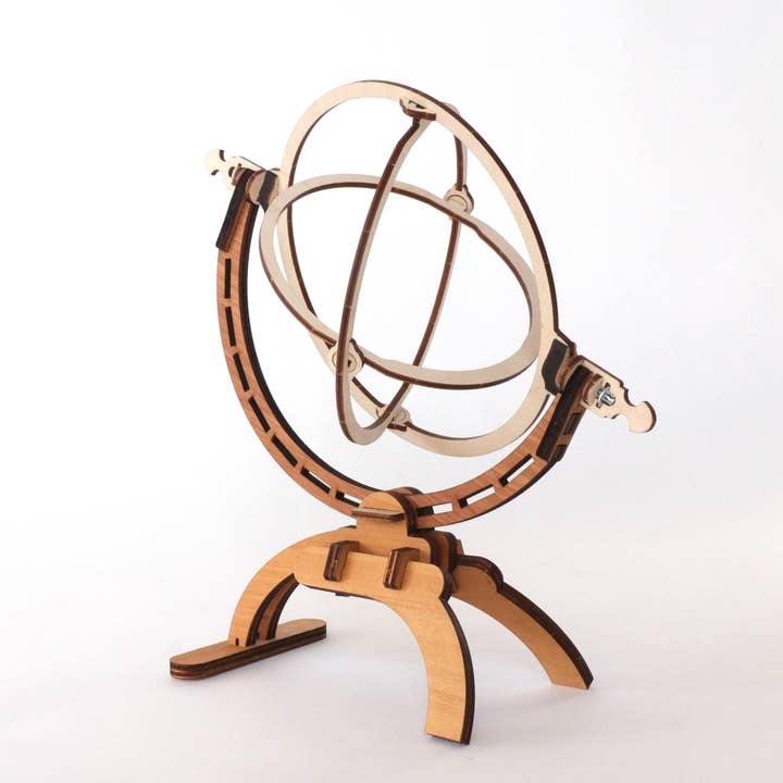 Dahimo - Vente Kit de bricolage - Suspension à Anneaux Leonardiana - Modèle en bois1