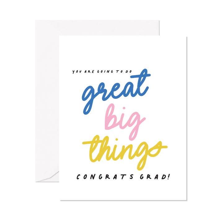 Great Big Things Graduation Greeting Card for wholesale by Socialvites