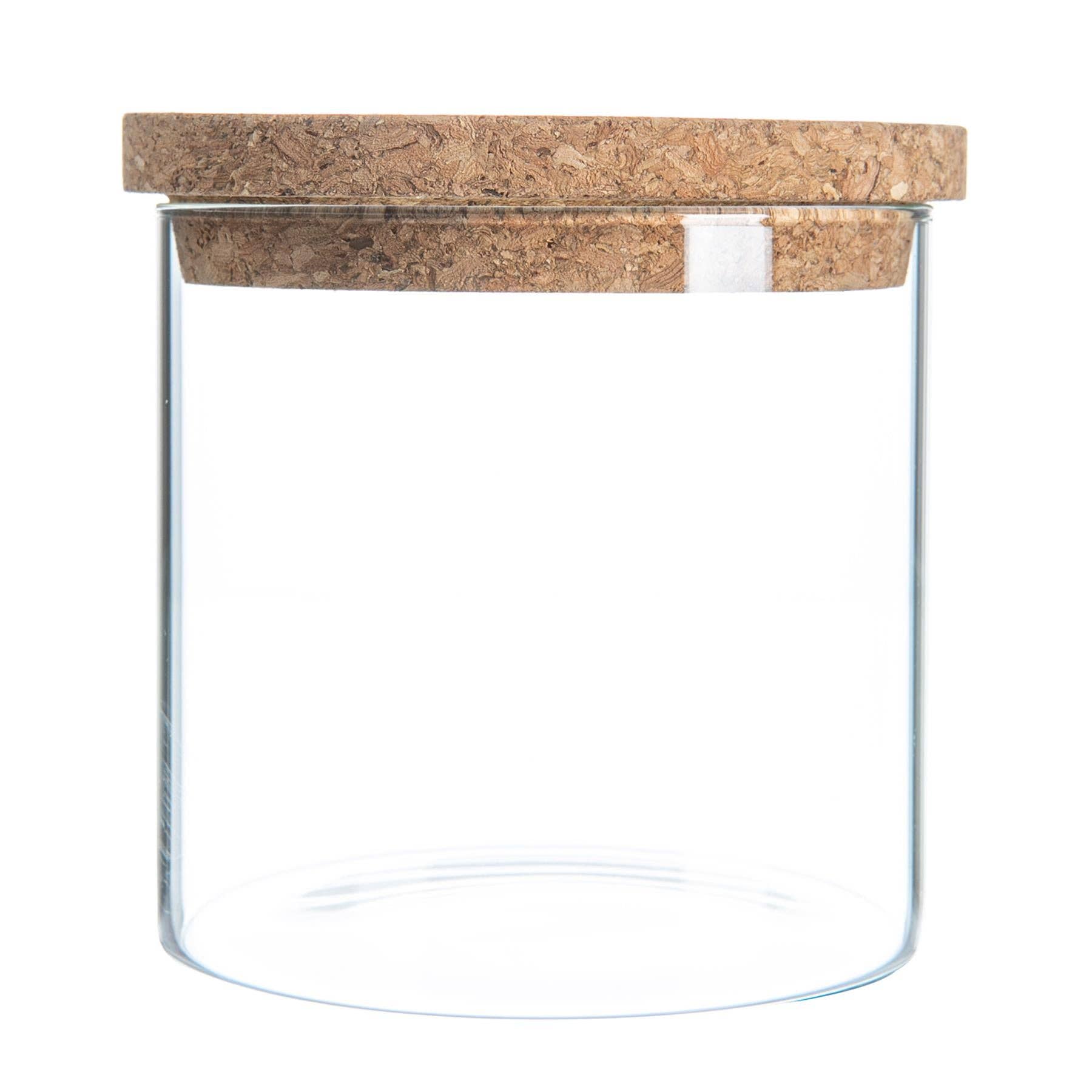 KKC HOME ACCENTS Clear Borosilicate Glass Storage Jars with Airtight  Locking Clamp Lids,Sealed Glass Jars with Airtight Bamboo Lid,Airtight  Brown