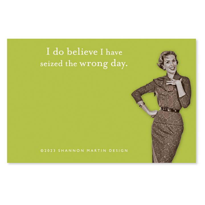 Shannon Martin Design - Wholesale Sticky Notes - Seized Wrong Day Sticky Note