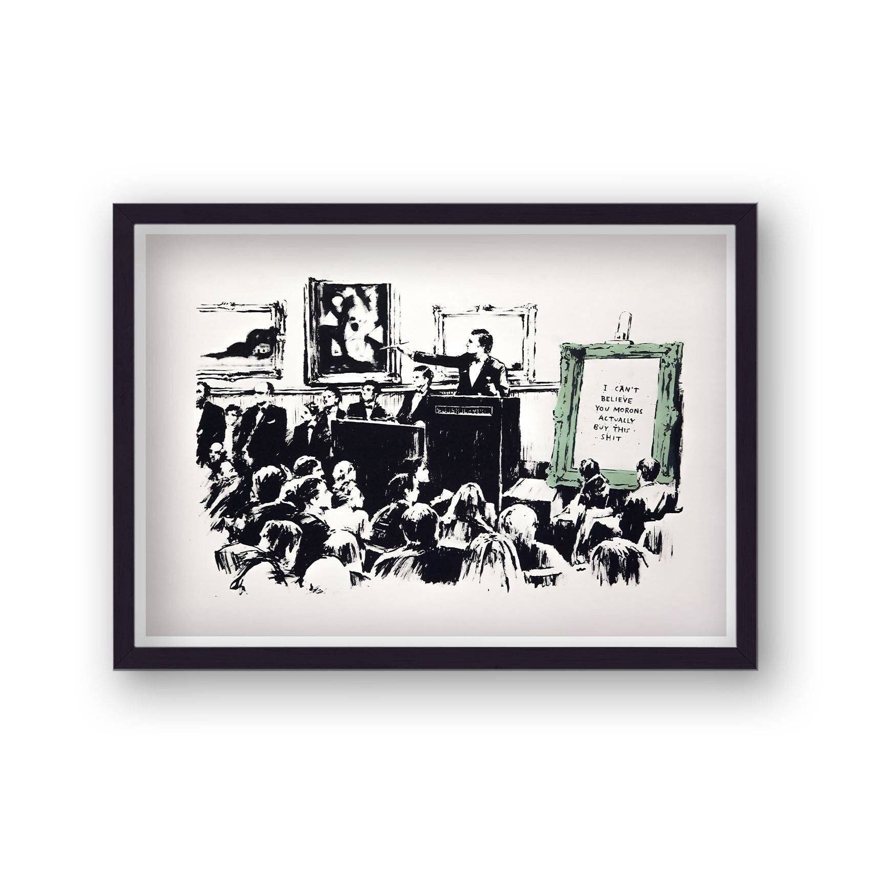 Gallery Print and Art – wholesale Art print – Banksy Auction Art V3