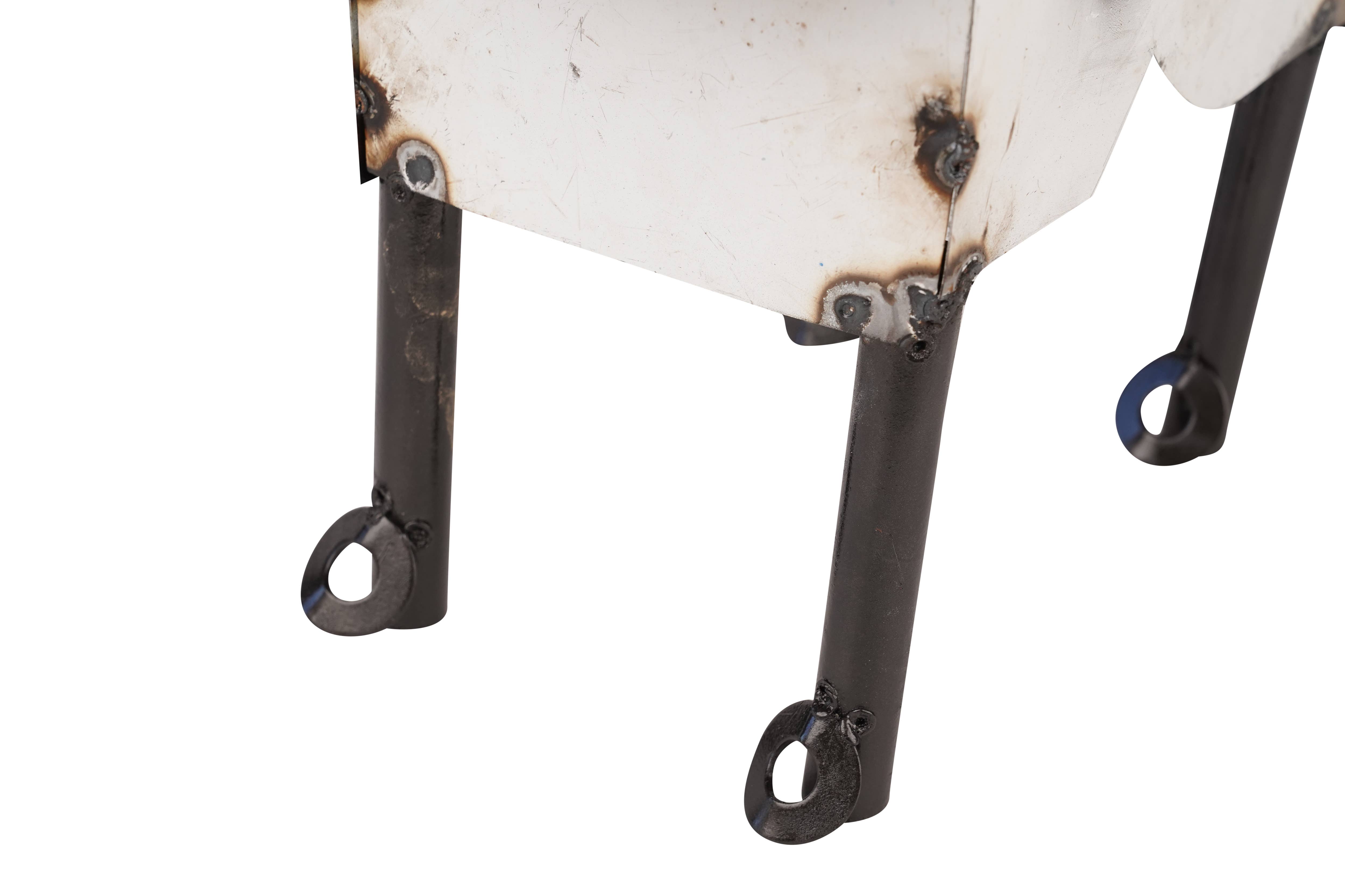 My Amigos Imports – Engroshandel Udendørs pynt/dekoration – Farmhouse Metal Cow-Garden Art-Bondegård-sort og hvid-ko10