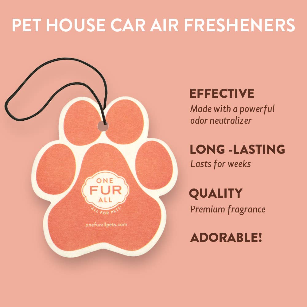Pet House by One Fur All - Wholesale Car Freshener - Unisex - Mango Peach Car Air Freshener3