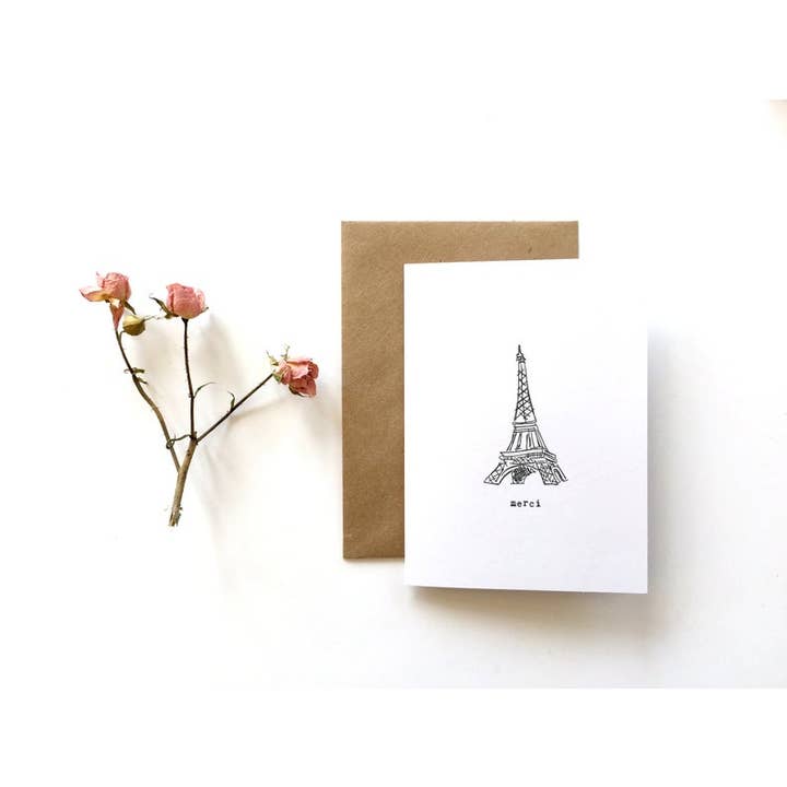 Pariser Merci Karte für den Großhandel von Soul Paper