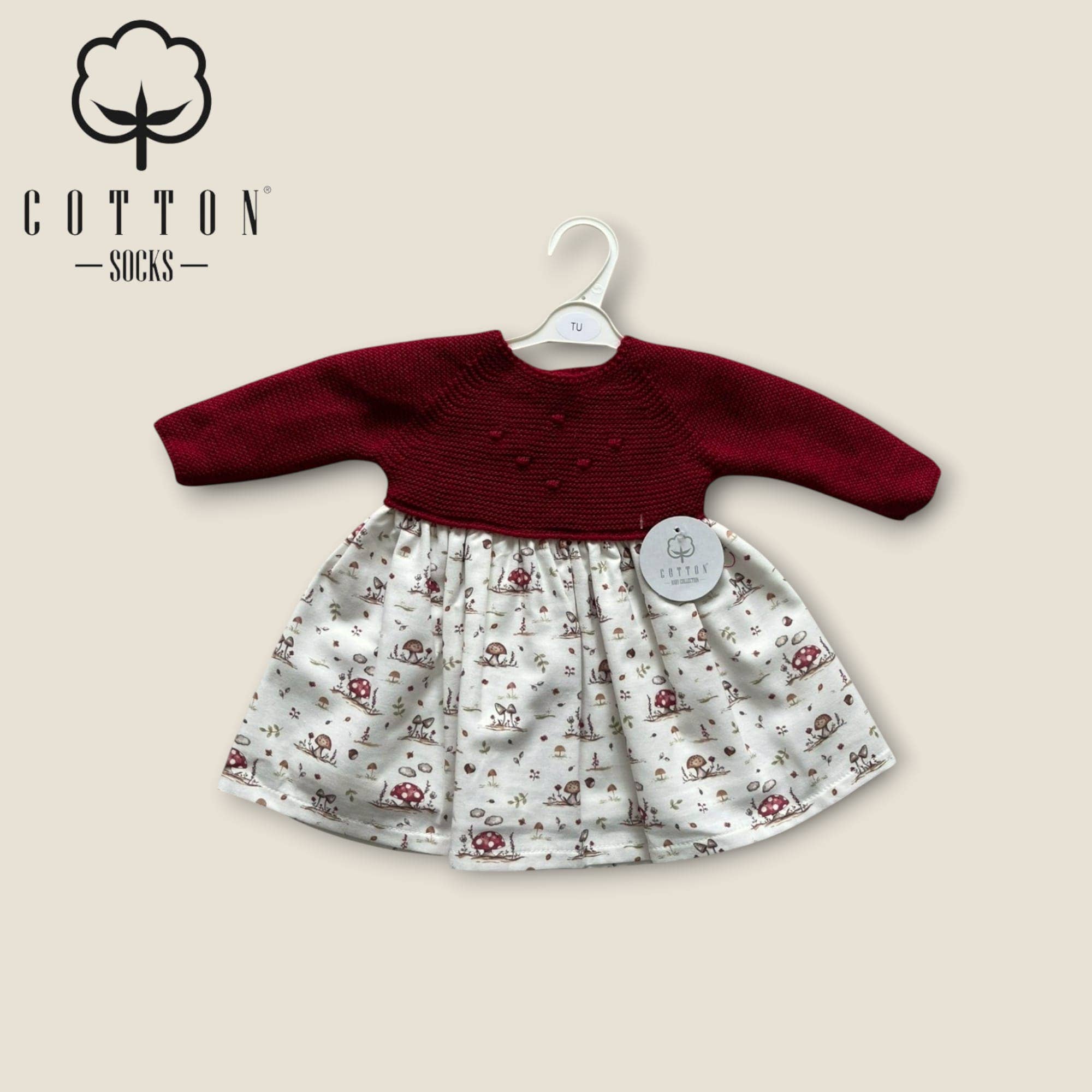 Cotton Socks – wholesale Klänning - Baby – 789 Stickad klänning med 100% bomullstyg7