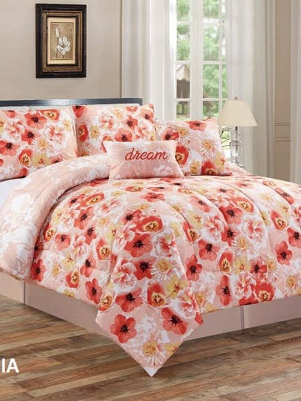 5PC TRYCKT TÄCKE SET för wholesale av Jenin Home Furnishing Inc