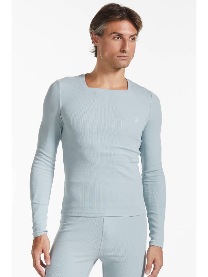 FANG - Wholesale Knit Top - Women's - Essential Square Neck Ribbed Long Sleeve14