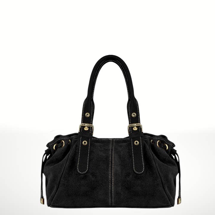 ITALIAN'S LEATHER - Wholesale Shoulder Bag - Women's - Gionatan Suede Leather Bag 2509331