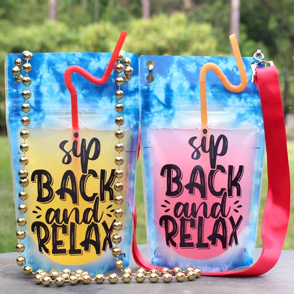 NeckSip - Vente Sacs pour bouteilles de vin - Sip Back And Relax - Sachets à boisson portables (12 oz | paquet de 2)33