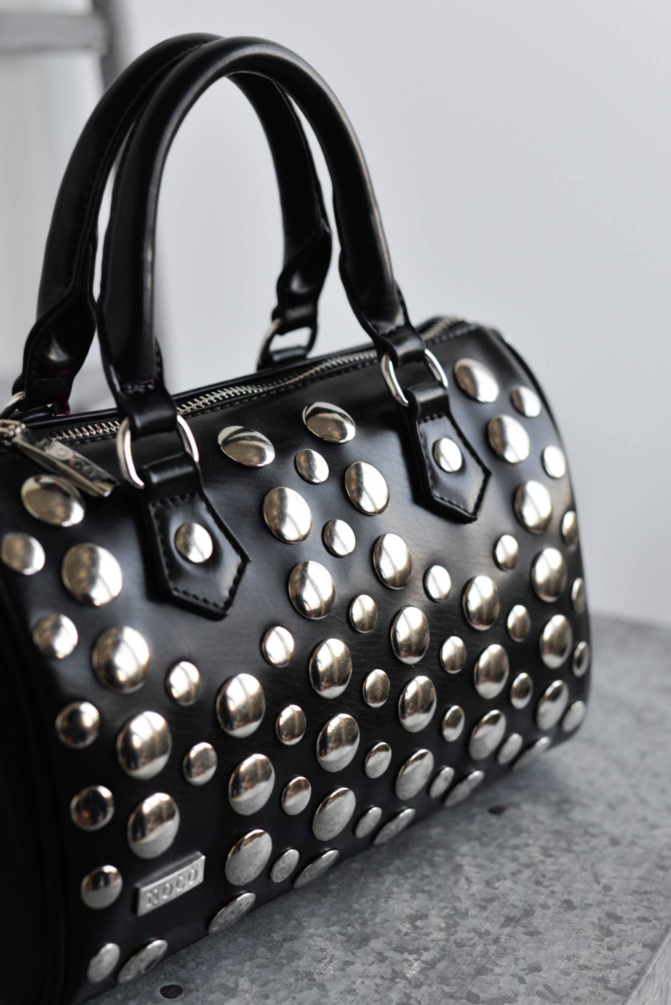 NOCO - Wholesale Top Handle Bag - Women's - Mini Bowling Studs Black2