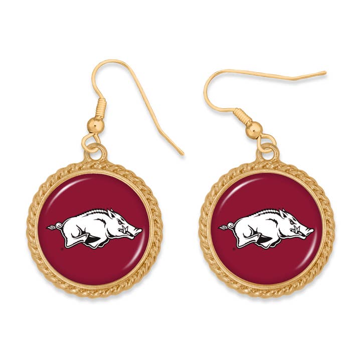 Arkansas Razorbacks Sydney Earrings for wholesale by From The Heart