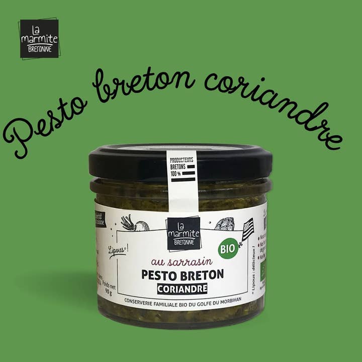 La marmite bretonne - Vente Pestos - Pesto breton bio à la coriandre