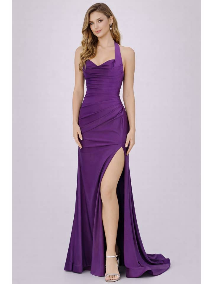 PROM-SWEETHEART NECKLINE THIGH HIGH SLIT for wholesale by FashionShowcase