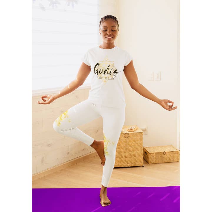 Godis Above Below - Sacred Geometry Goddess Activation T-shirt for wholesale by THE GODIS SHOP