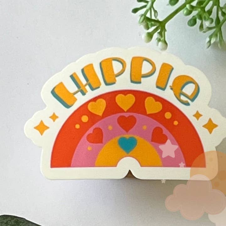 Hippie Sticker | Waterproof Sticker | Hydro Sticker | Water for wholesale by September Sky Stickers