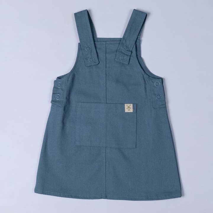Aneby – wholesale Dress – Kids – Girls Organic Cotton Dungaree Dress4