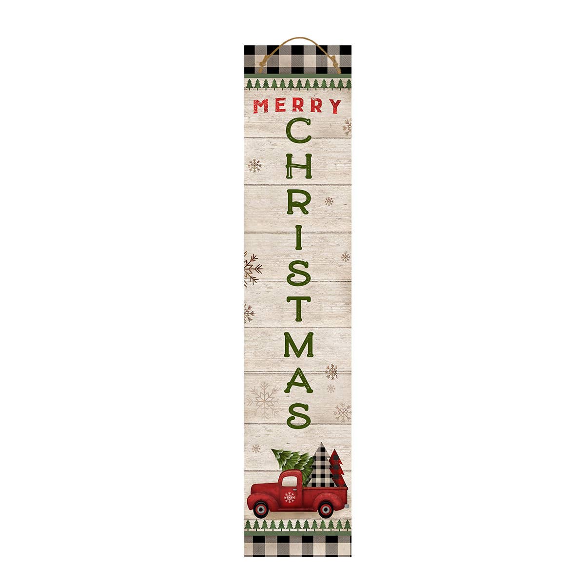 Briarwood Lane - Wholesale Outdoor Ornament/Decor - Fall Winter Truck Pine Reversible Porch Leaner1