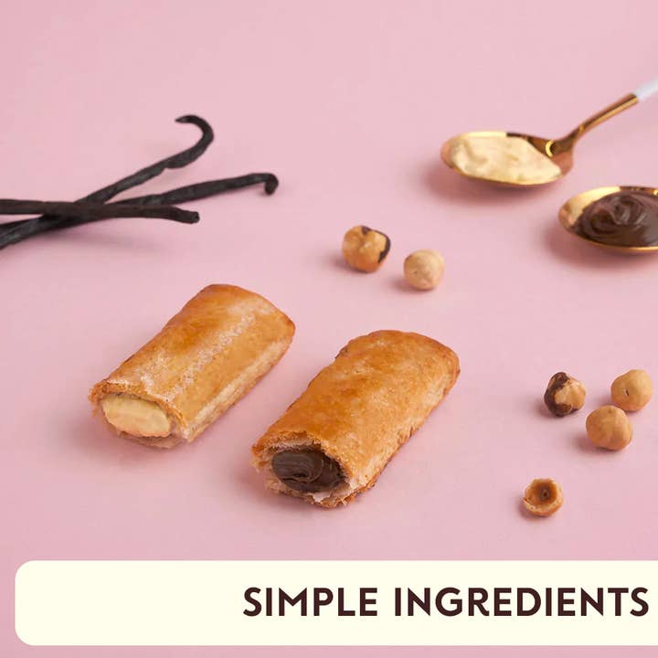 Vicenzi USA Inc. - Wholesale Cookie - Delizia Hazelnut, Hazelnut Cream Filled Puff Pastry, 125g1