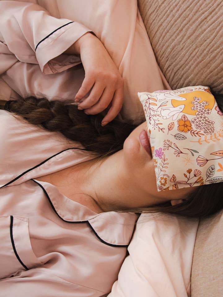 Weighted Aromatherapy Eye Pillow - Lunar Stories for wholesale by Two Birds Eco Shop