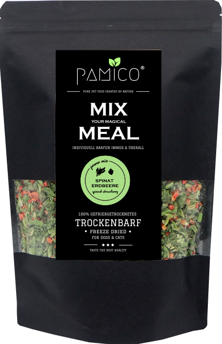 PAMICO - Wholesale Pet Food - Dog - Spinach & Strawberry freeze-dried - MIX MEAL Dry Barf1