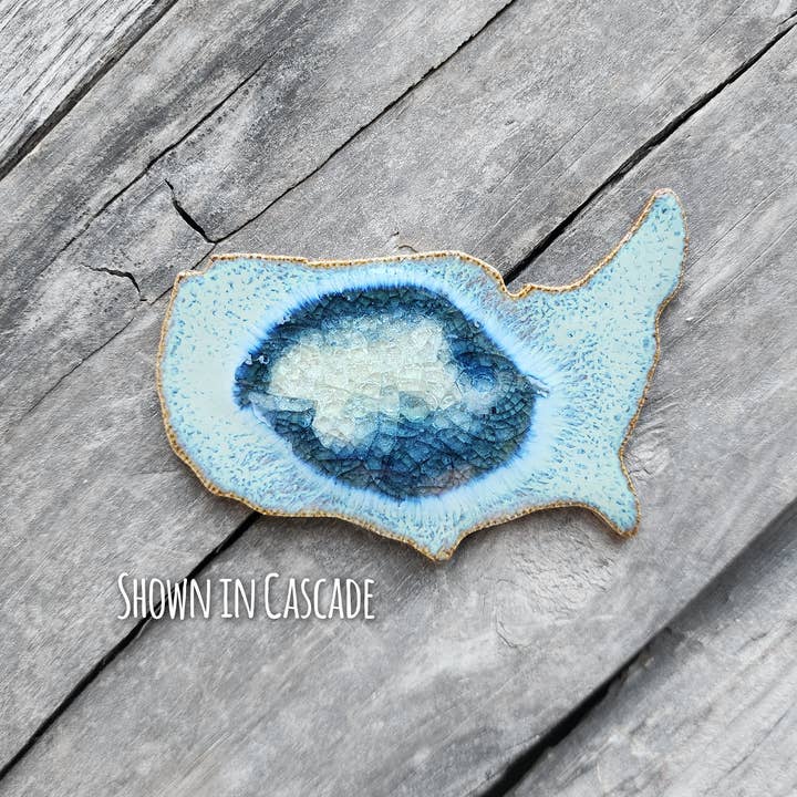 Dock 6 Pottery - Wholesale Magnet - State Shaped Fridge Magnet- All 50 States - 10 DAY12