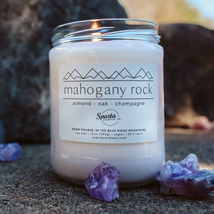 MAHOGANY ROCK CANDLE for wholesale by Sparta Candle Co.