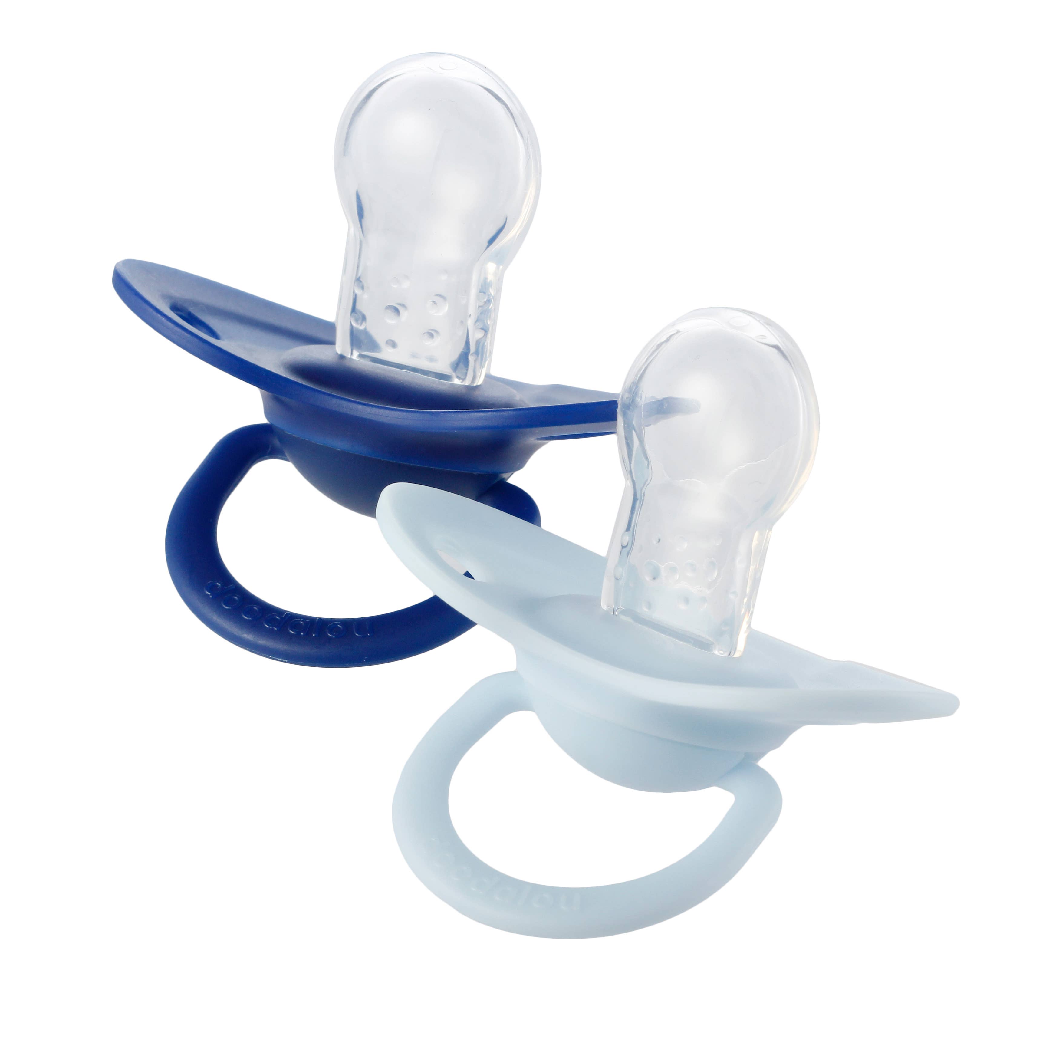 Doodalou - Wholesale Pacifier - Baby - Doodalou Pacifier - Navy Blue and Light Blue3