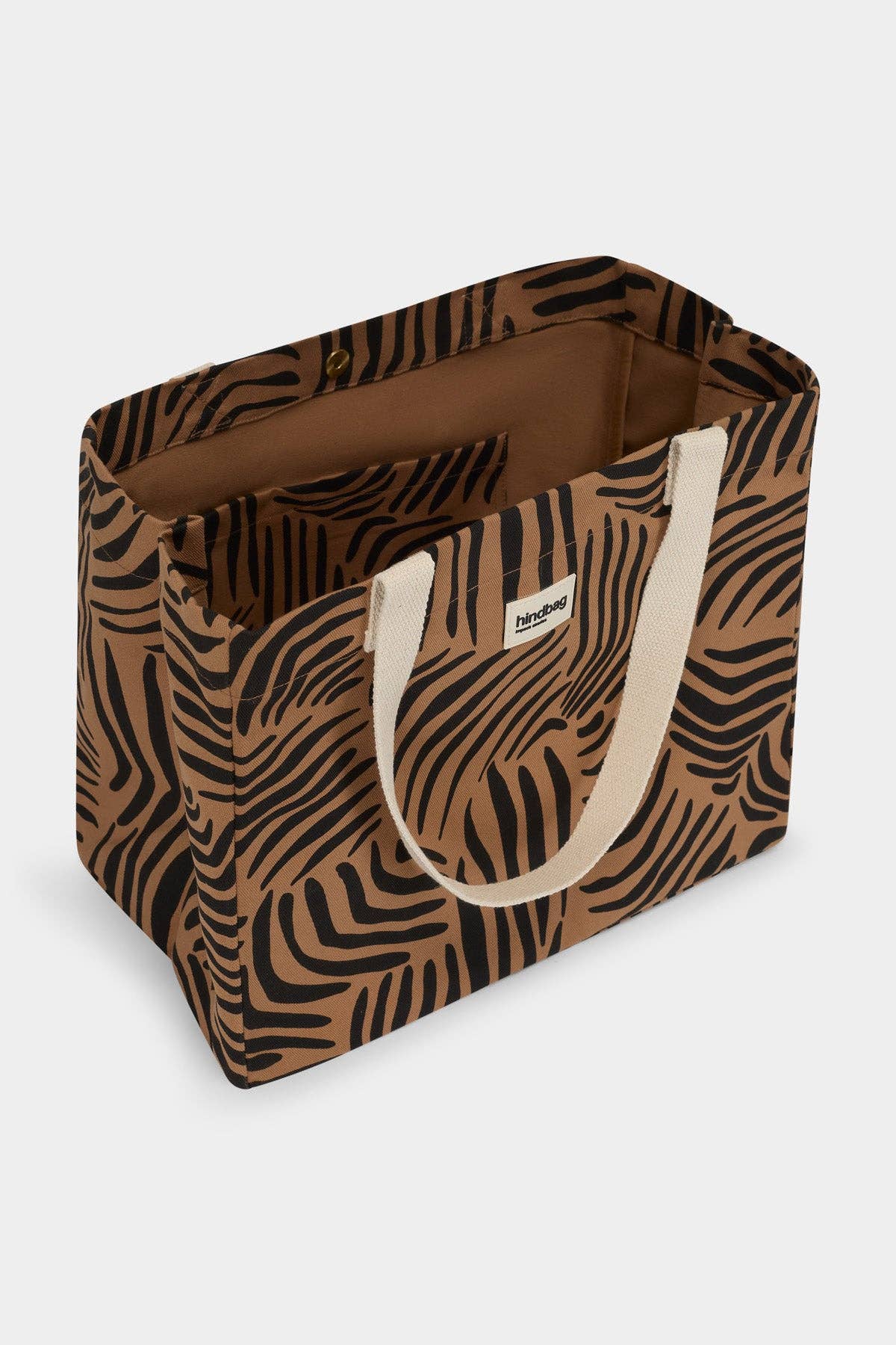 Hindbag - Wholesale Tote Bag - Women's - Claude Zebra Cinnamon Tote Bag4