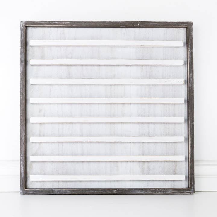 15265 - 24x24x1.5 wood framed sign (LETTERBOARD) white for wholesale by Devanie At Home (Formerly Adams & Co.)
