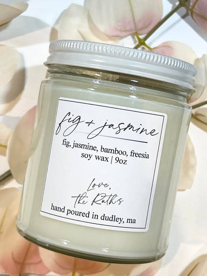 BOUGIE DE SOJA FIGUE ET JASMIN pour la vente par Love The Ruths