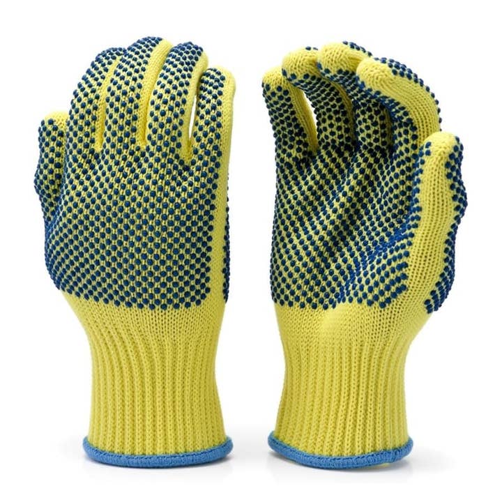 Kevlar Cut-Resistant Work Gloves, PVC Grip, Safety Gloves for wholesale by G & F Products