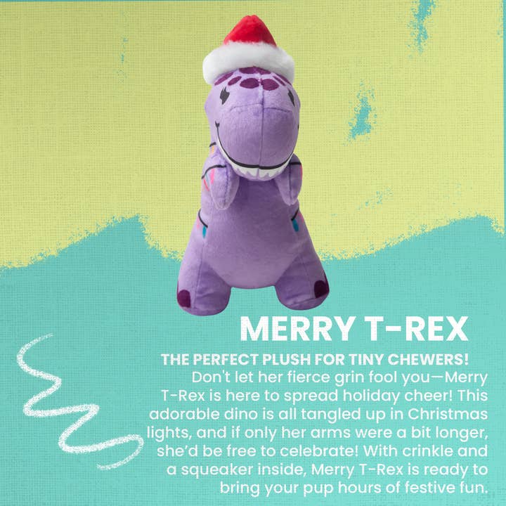 SnugArooz - Wholesale Pet plush toy – Dog - Merry T-Rex3