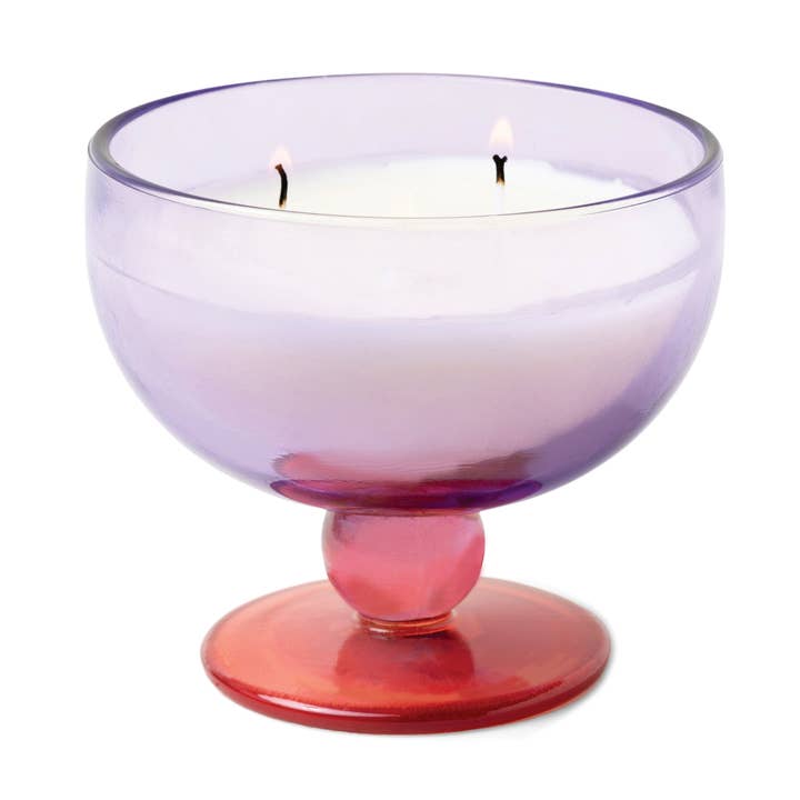 Paddywax Aura Glass Candle - Purple & Pink - Pepper & Plum for wholesale by Designworks Collective