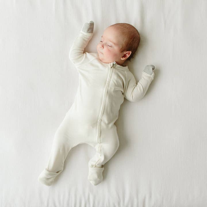 Grow With You Footie + Snug Fit - Cloud for wholesale by goumikids