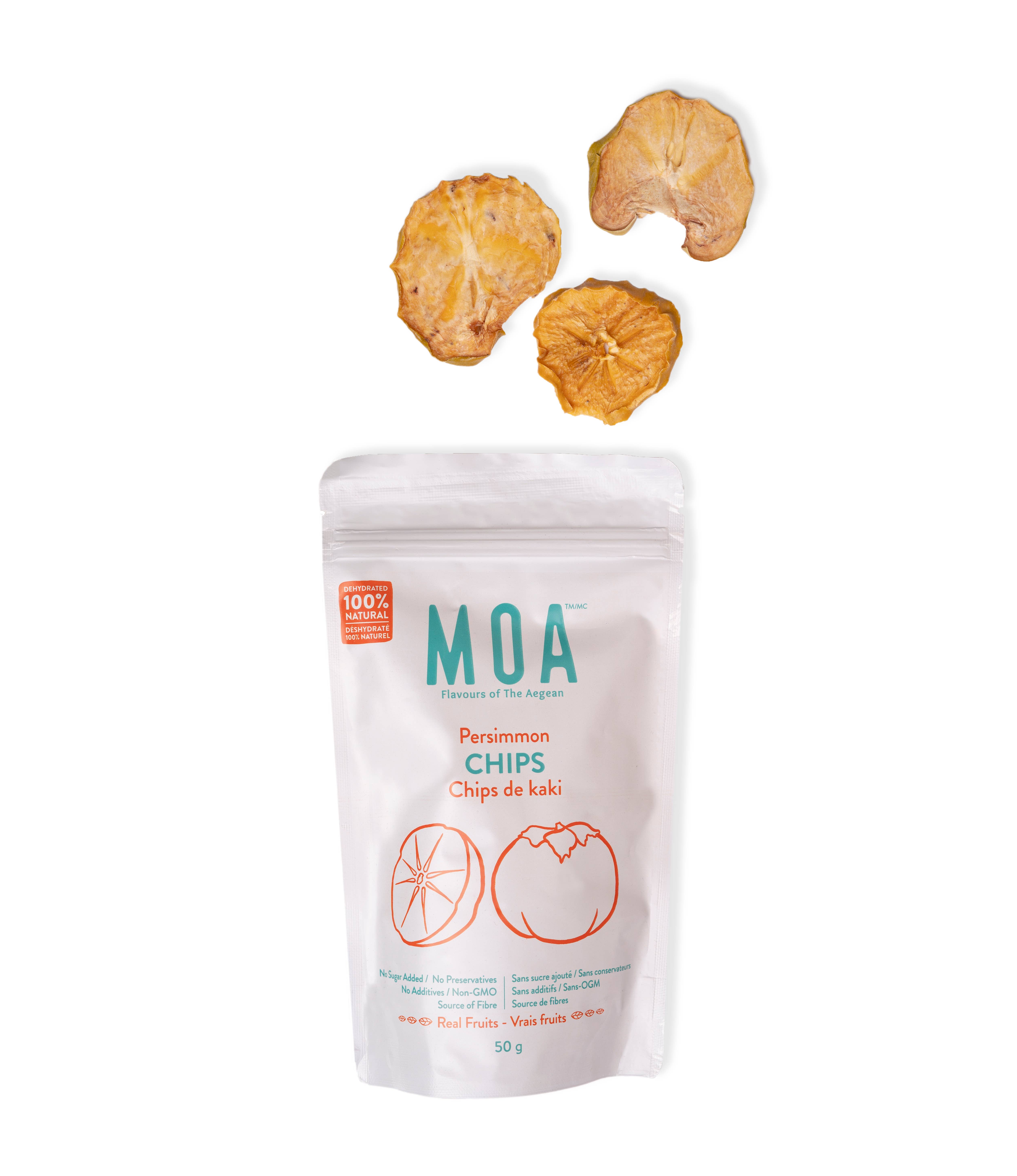 MOA Snacks - Wholesale Dried/Dehydrated Fruit - Dried Persimmons - So chewy and full of flavour5