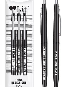Rebellious Pens (Bic Clic pens set) for wholesale by Gibbs Smith