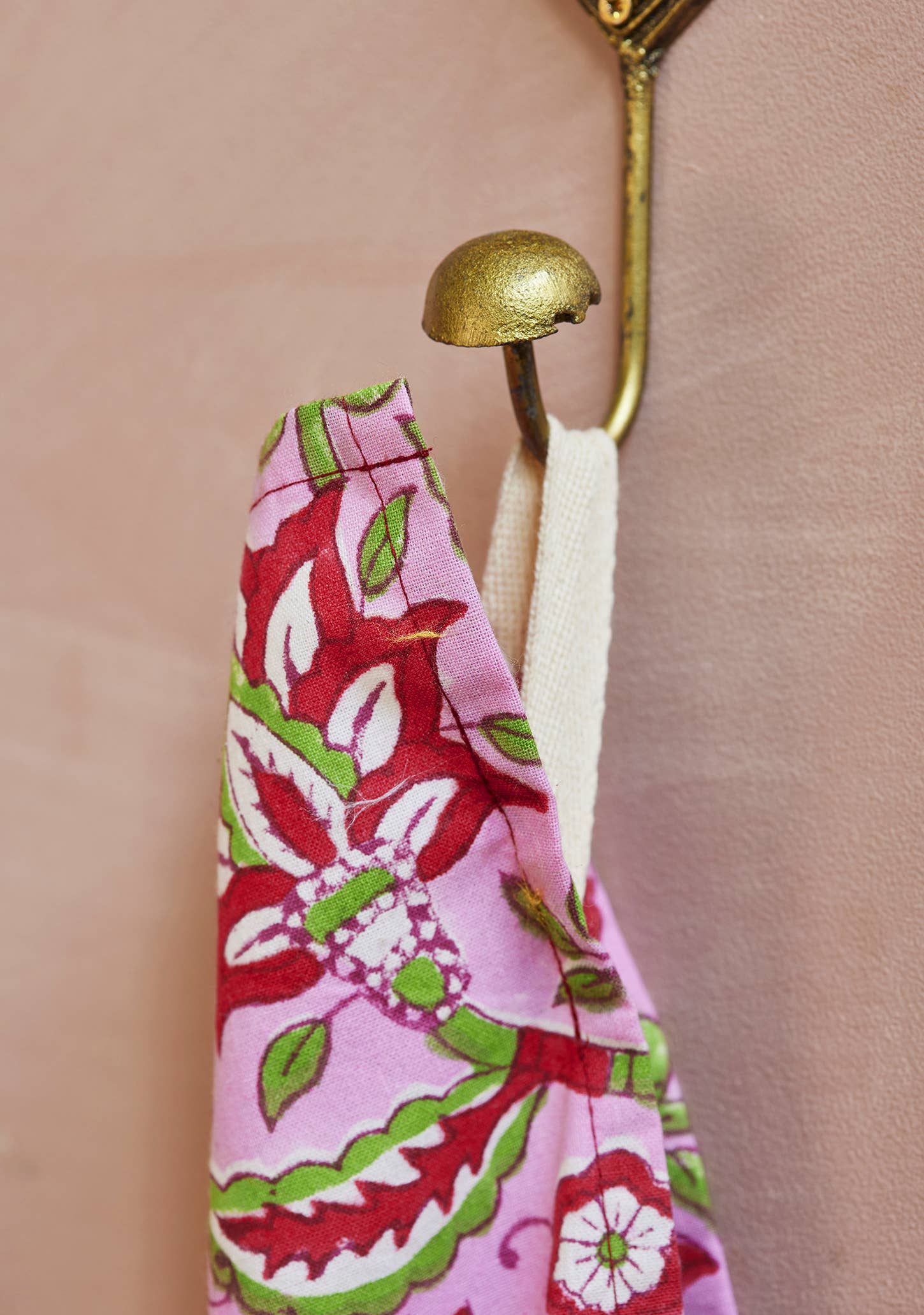 Namaste – wholesale Tea towel – Arana Floral Block Print Tea Towel1