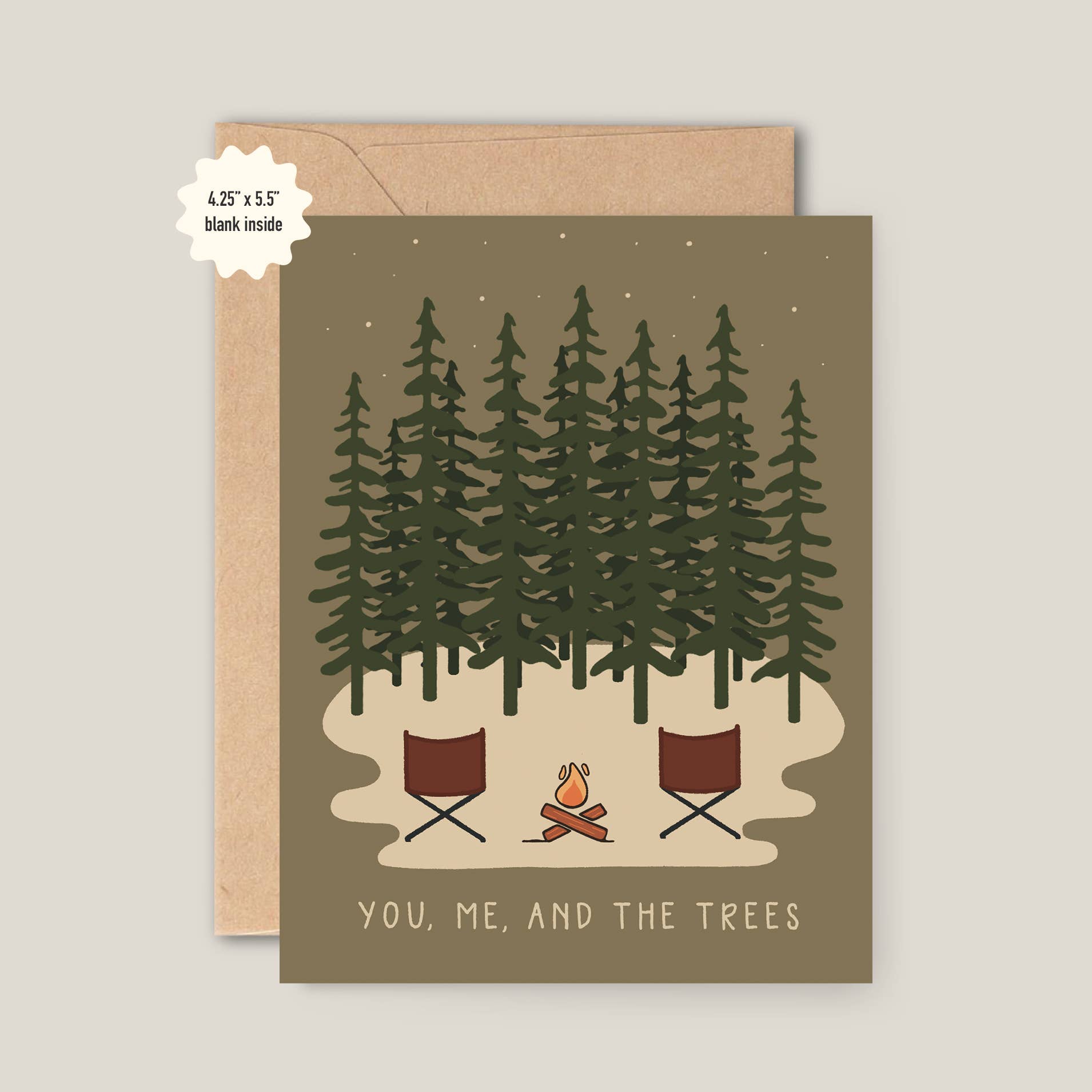 Bri Kuffell Art - Wholesale Valentine's Day Card - You, Me, and the Trees Card