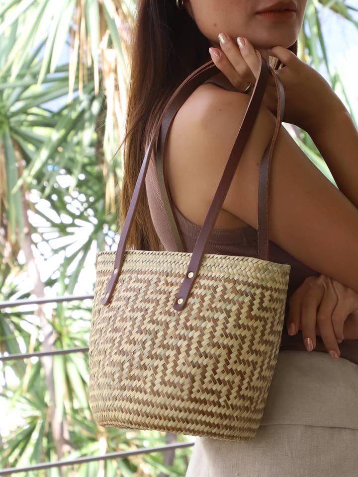 Liten Oaxacan Tote | Istmo Chiquito Basket för wholesale av Tierra y Mano