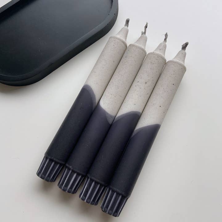 Miss Wildhorse - Wholesale Tapered Candle/Candlestick - Dip Dye Candle *Granite Style*4