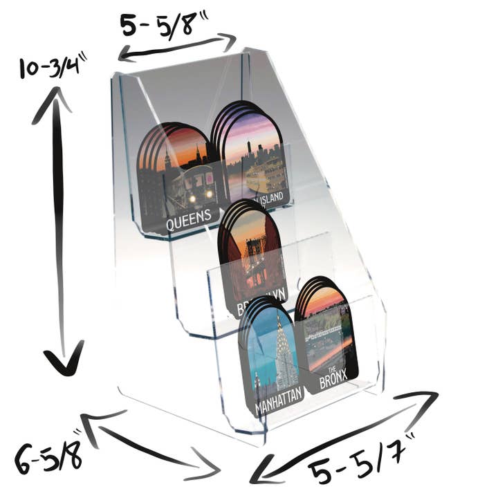 Hudson Illustration Co - About Town Co - Wholesale Retailer Display - Paper & Novelty - 5 Boroughs Sticker Pack With Display4