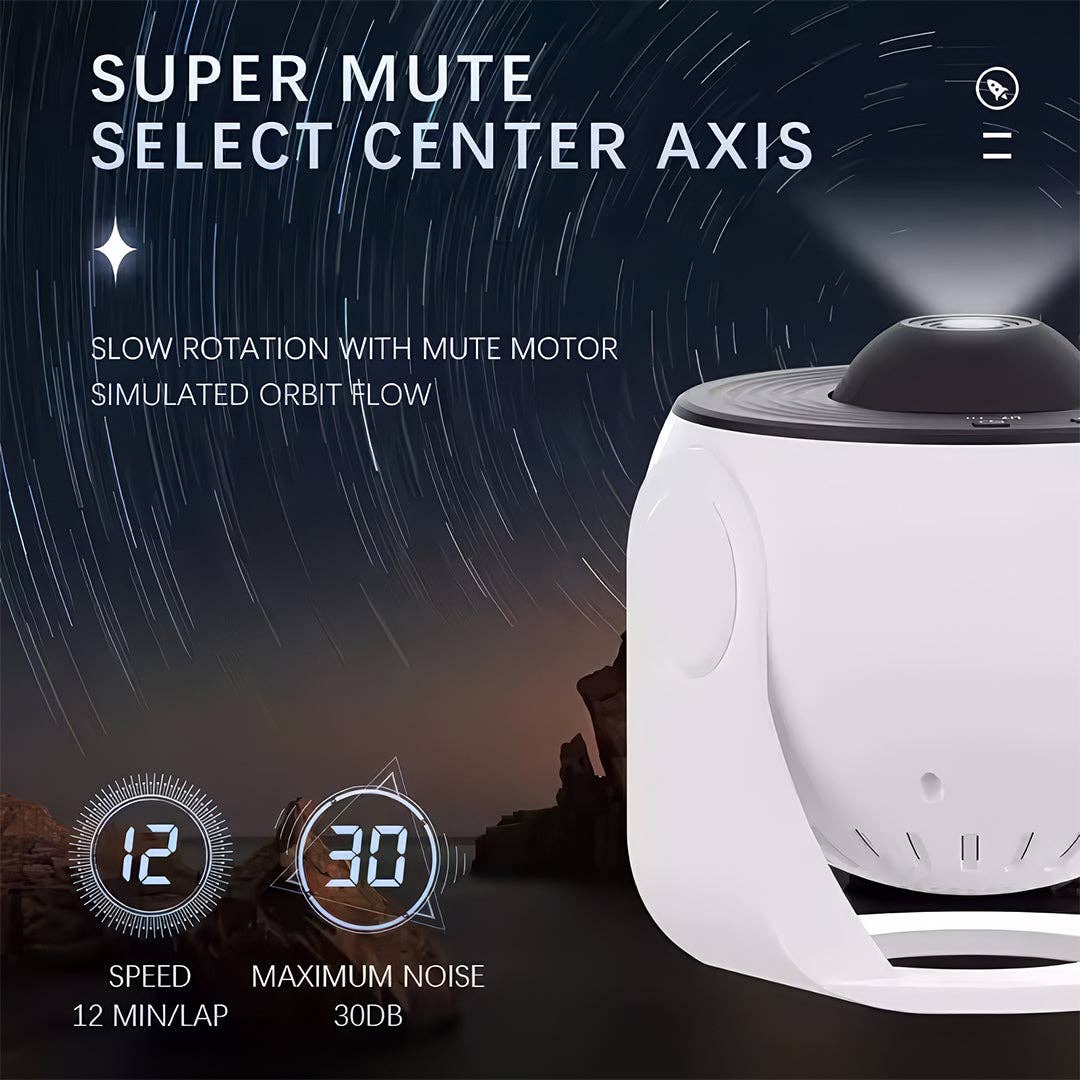 Mtistanbul LTD - Venta al por mayor Luces nocturnas - Proyector Galáctico 4K – 12 Discos con Temática Espacial, Rotación Silenciosa y Modo Temporizador1