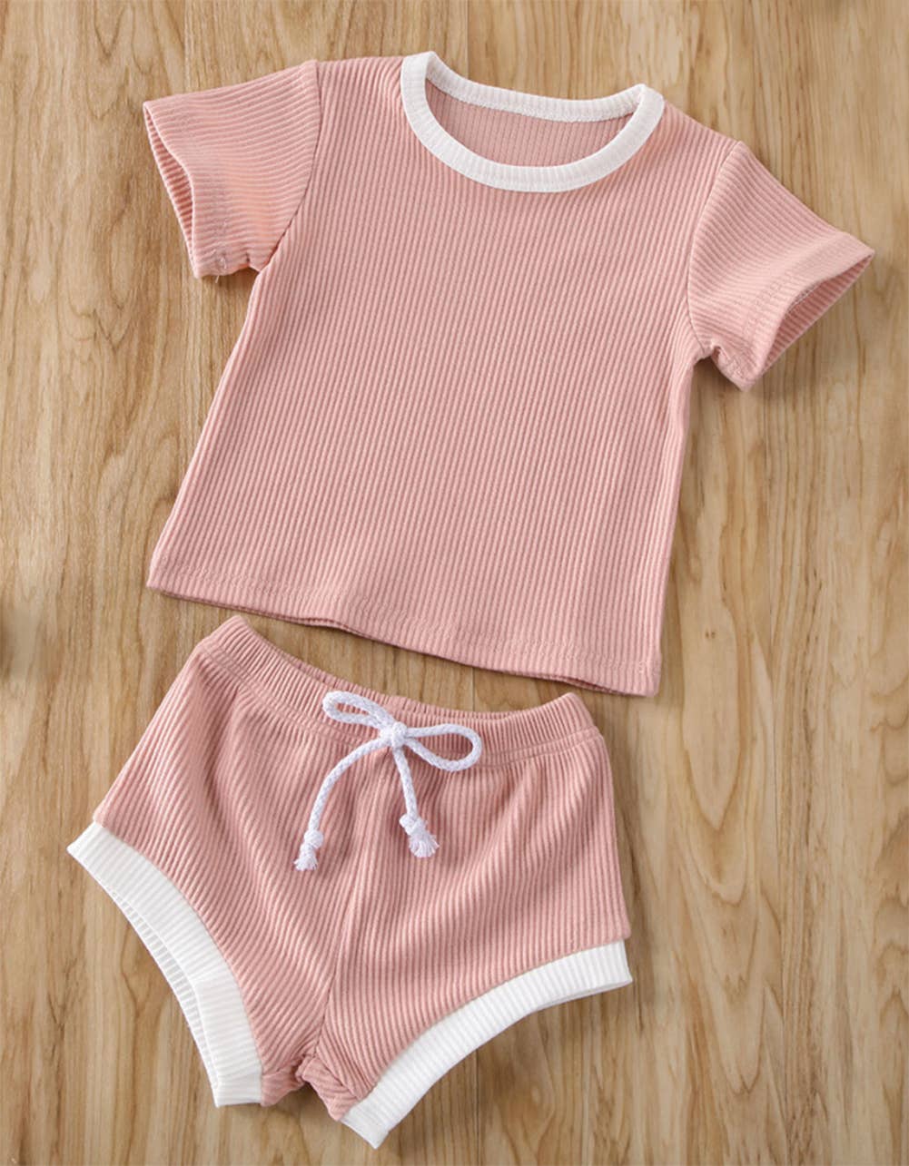 Fennco Styles – wholesale Top & shorts set – Baby – Knit Cotton Baby T-Shirt and Shorts 2