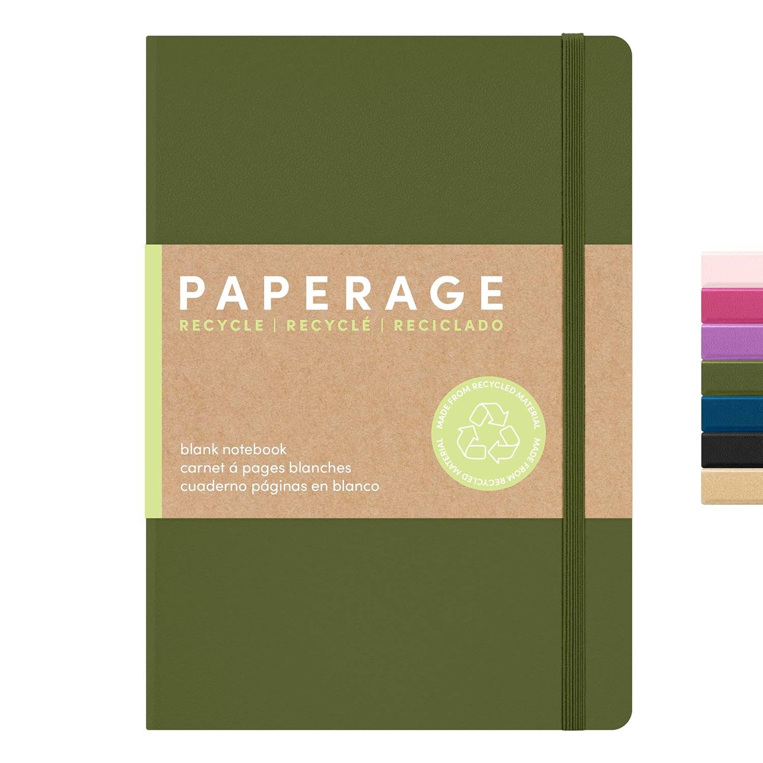 Paperage - Wholesale Notebook - 160PG Recycled Casebound Blank Journal Notebook4