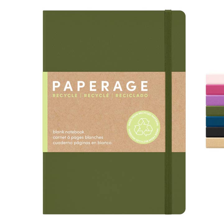 Paperage - Wholesale Notebook - 160PG Recycled Casebound Blank Journal Notebook4