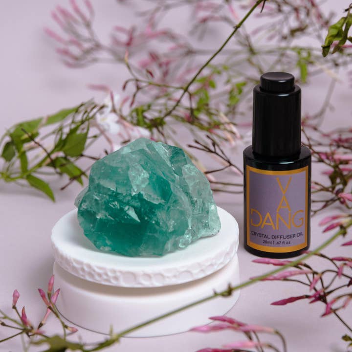 Coffret de méditation The Crystal - Flourite pour la vente par Van Dang Fragrances