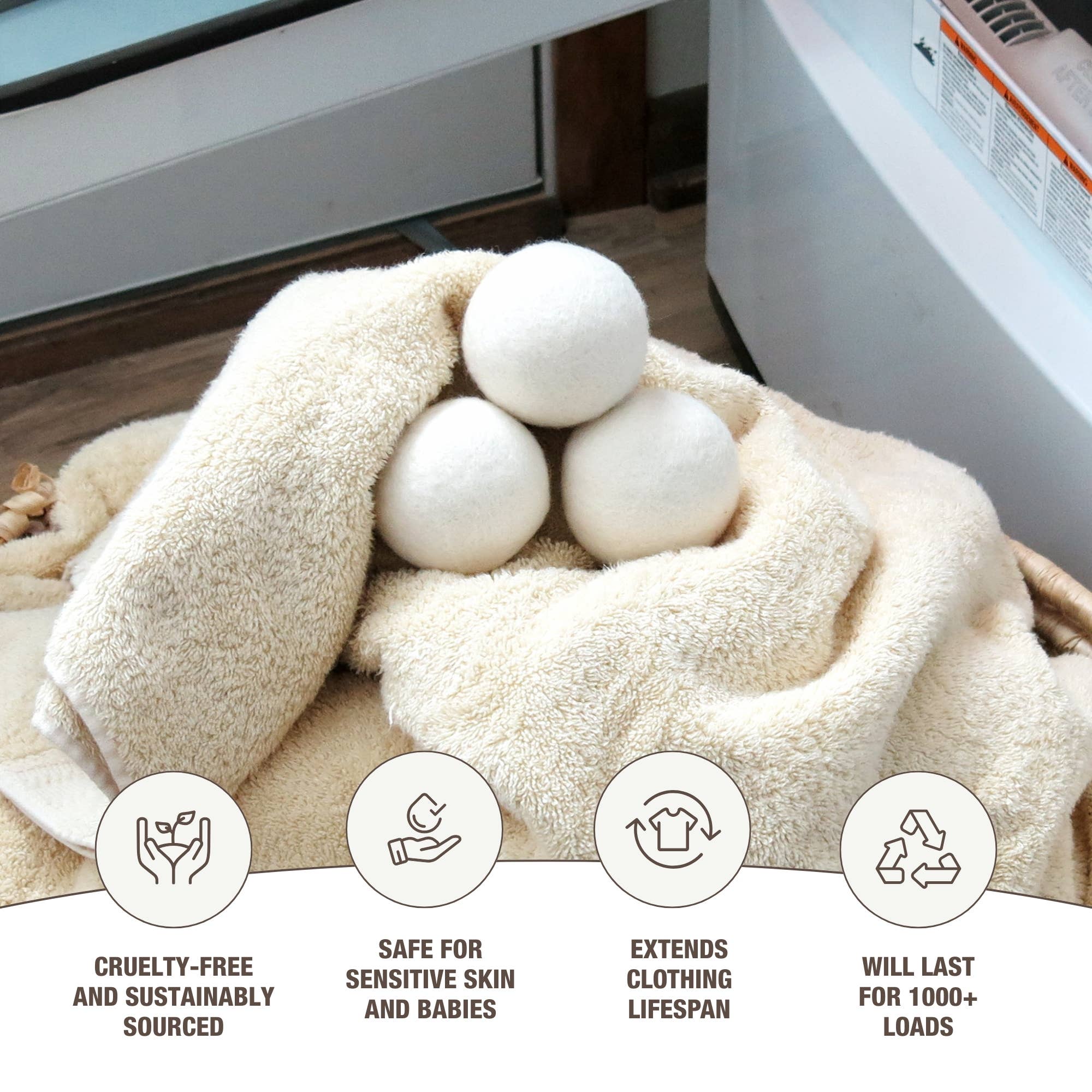 Moss Creek Wool Works UK | Wool Dryer Balls – wholesale Dryer balls – Sample 1/2 Wool Dryer Ball & Wool Roving (1 Order Per Store)4