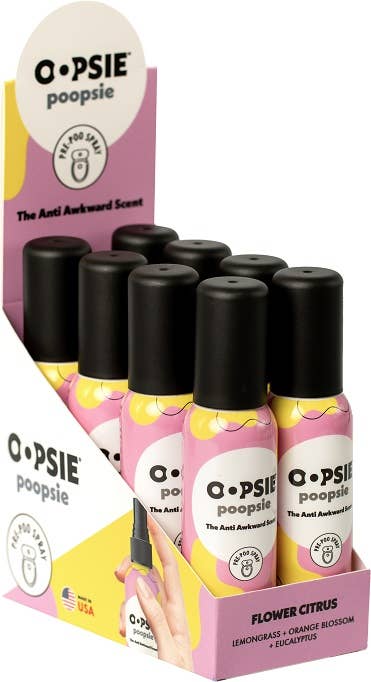 Mar Company Group - Wholesale Toilet Spray - Oopsie Poopsie Flower Citrus - Pre-Poo Toilet Spray1