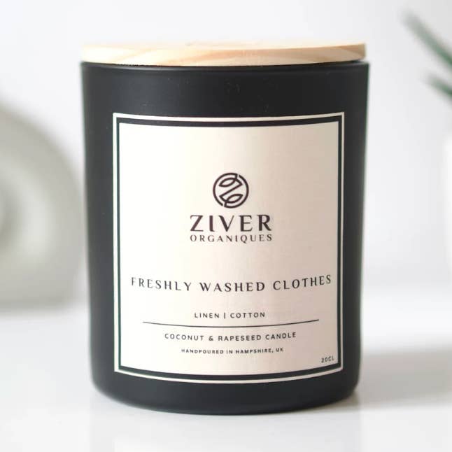 Freshly Washed Clothes | Cotton & Linen Scented Candle for wholesale by Ziver Organiques